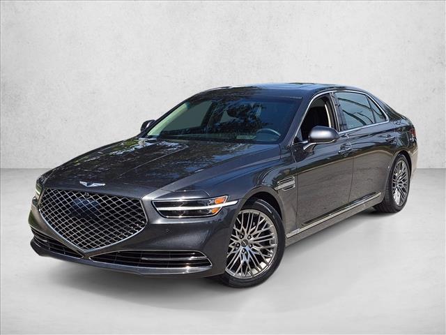 Himalayan Gray 2021 Genesis G90 Sedan Rear-Wheel Drive Automatic