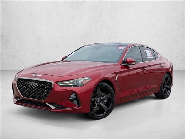 Havana Red 2020 Genesis G70 2.0T RWD Sedan Rear-Wheel Drive Automatic
