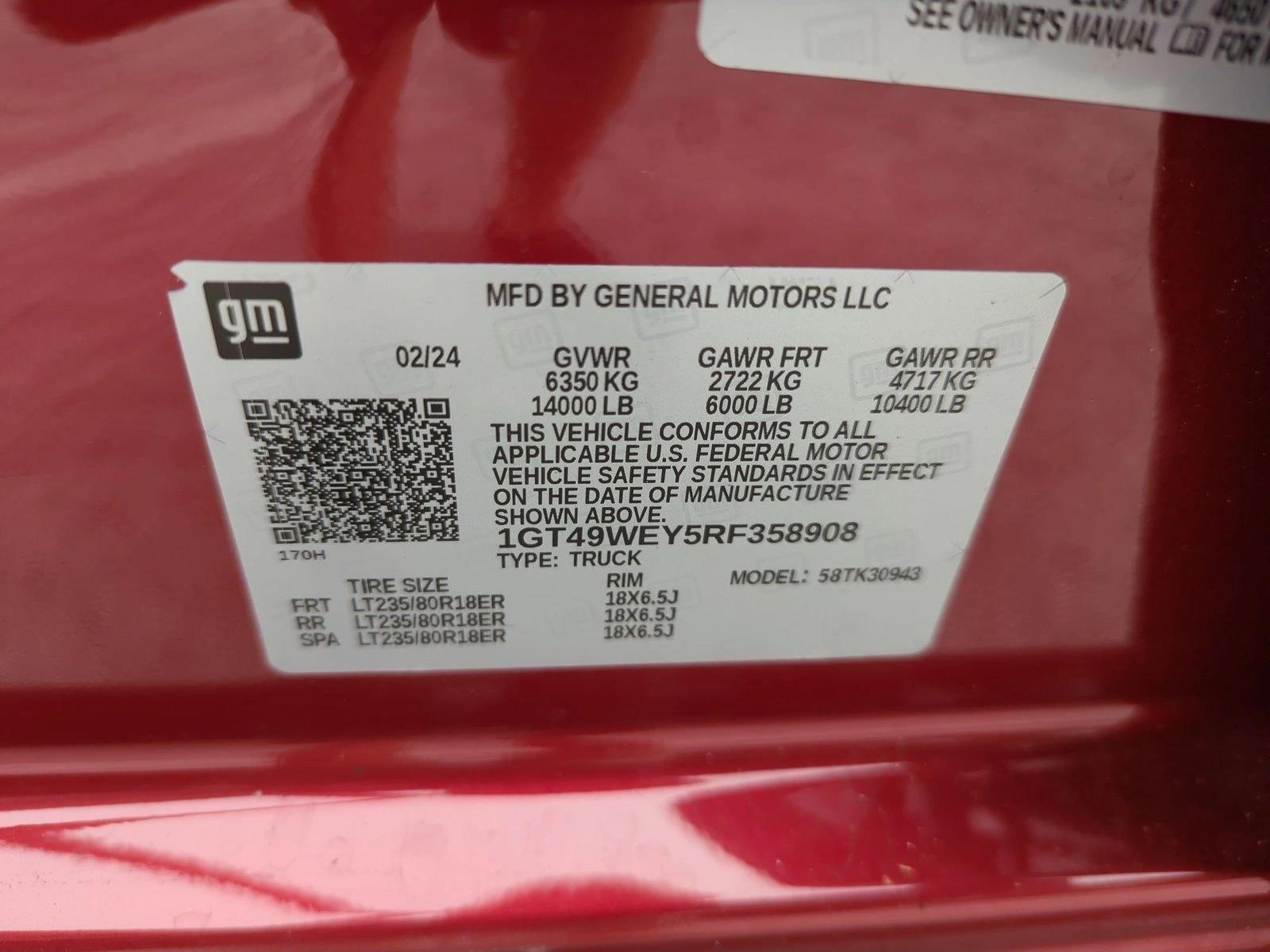 Used 2024 Volcanic Red Tintcoat GMC Denali image 15