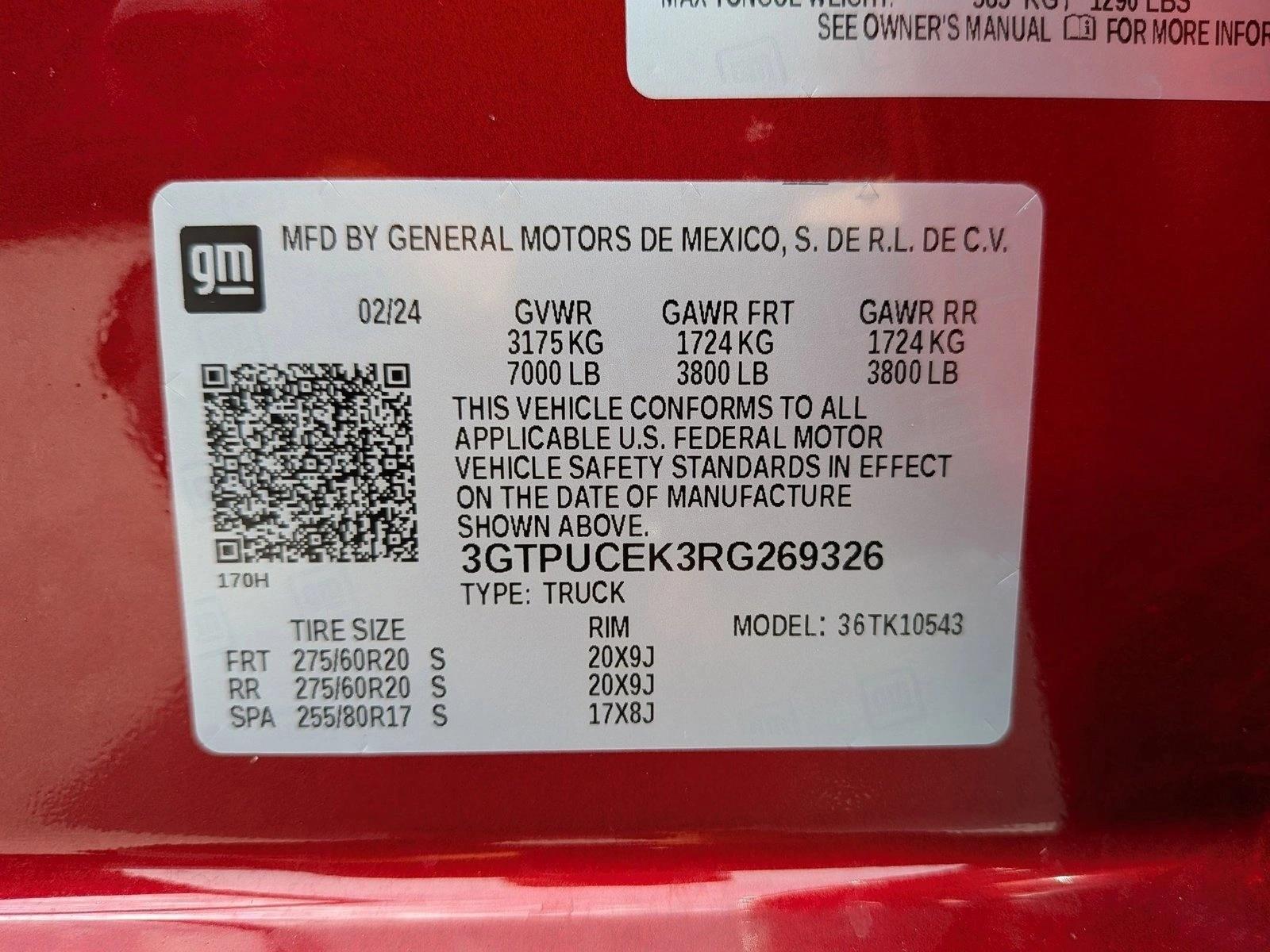 Used 2024 Volcanic Red Tintcoat GMC Elevation image 24