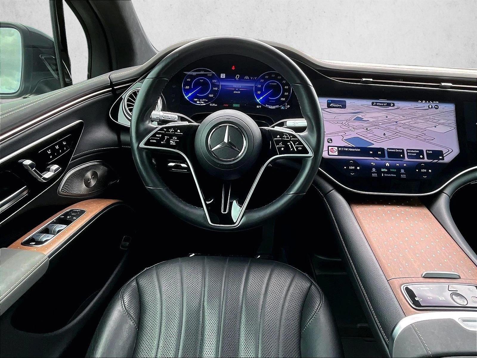 Used 2023 Obsidian Black Metallic Mercedes-Benz EQS 580 image 7