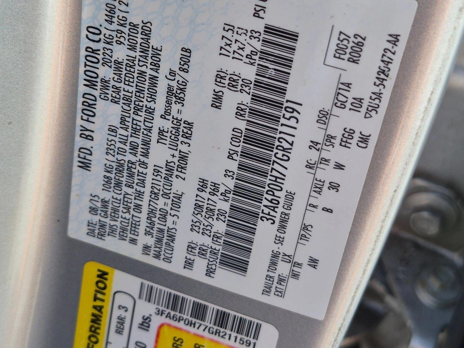 Used 2016 Ingot Silver Ford SE image 23