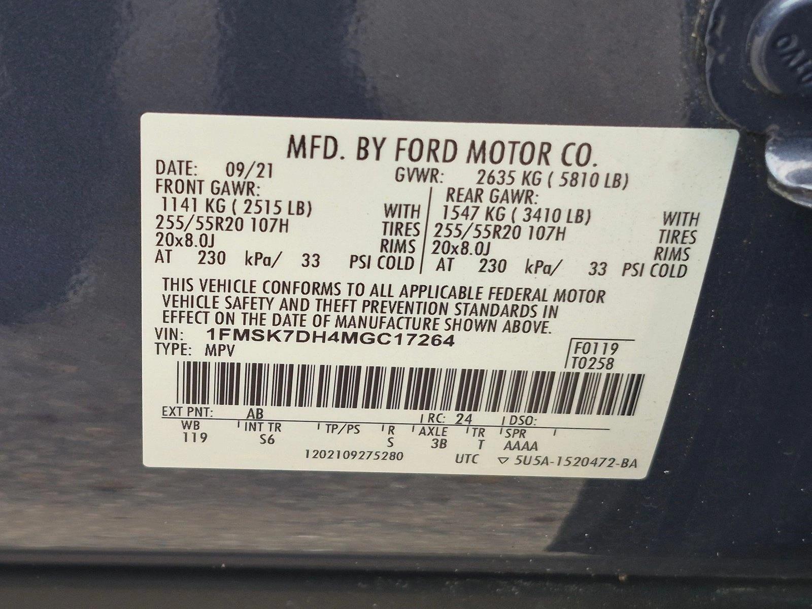 Used 2021 Infinite Blue Metallic Tinted Clearcoat Ford XLT image 18
