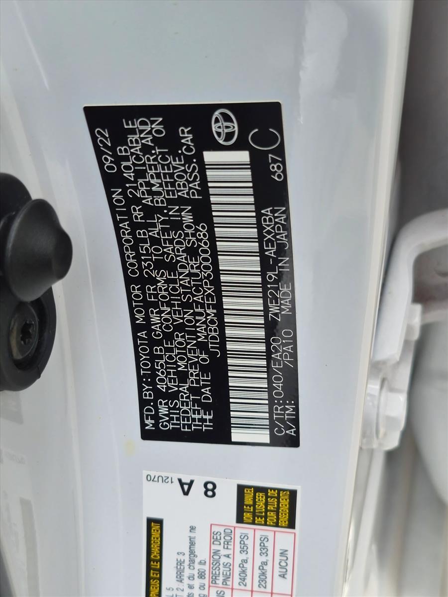 Used 2023 White Toyota Hybrid XLE image 17