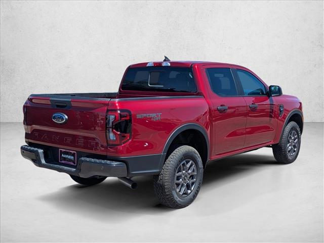 Ruby Red 2025 Ford Ranger XLT SuperCrew 4WD Pickup Truck Four-Wheel Drive Automatic