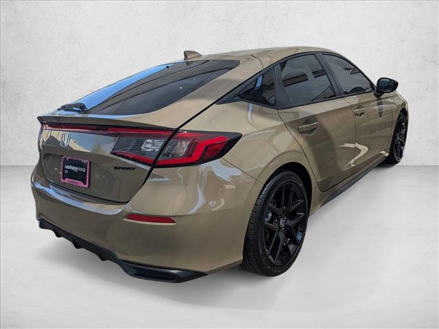 Sand Dune Pearl 2026 Honda Civic Hatchback Sport FWD Hatchback Front-Wheel Drive Continuously Variable Transmission