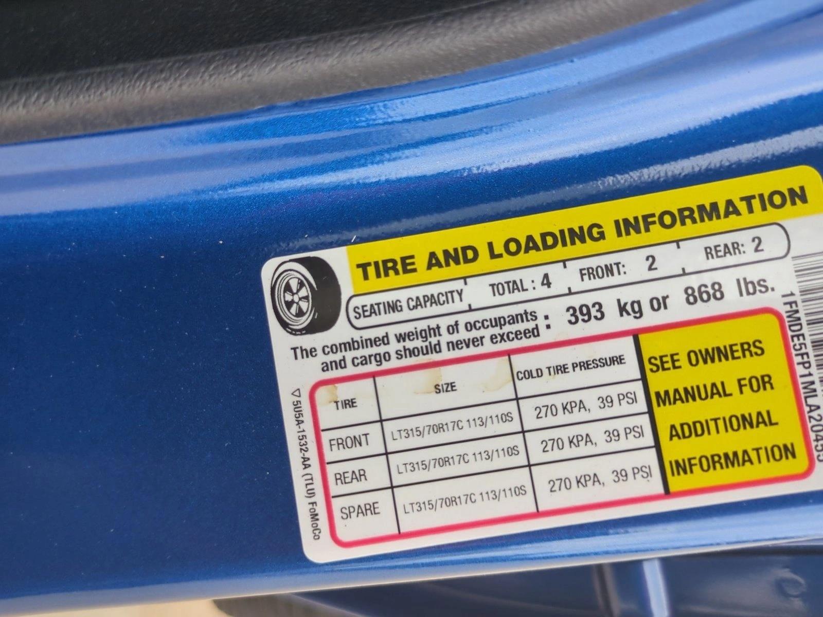 Used 2021 Lightning Blue Metallic Ford First Edition image 14