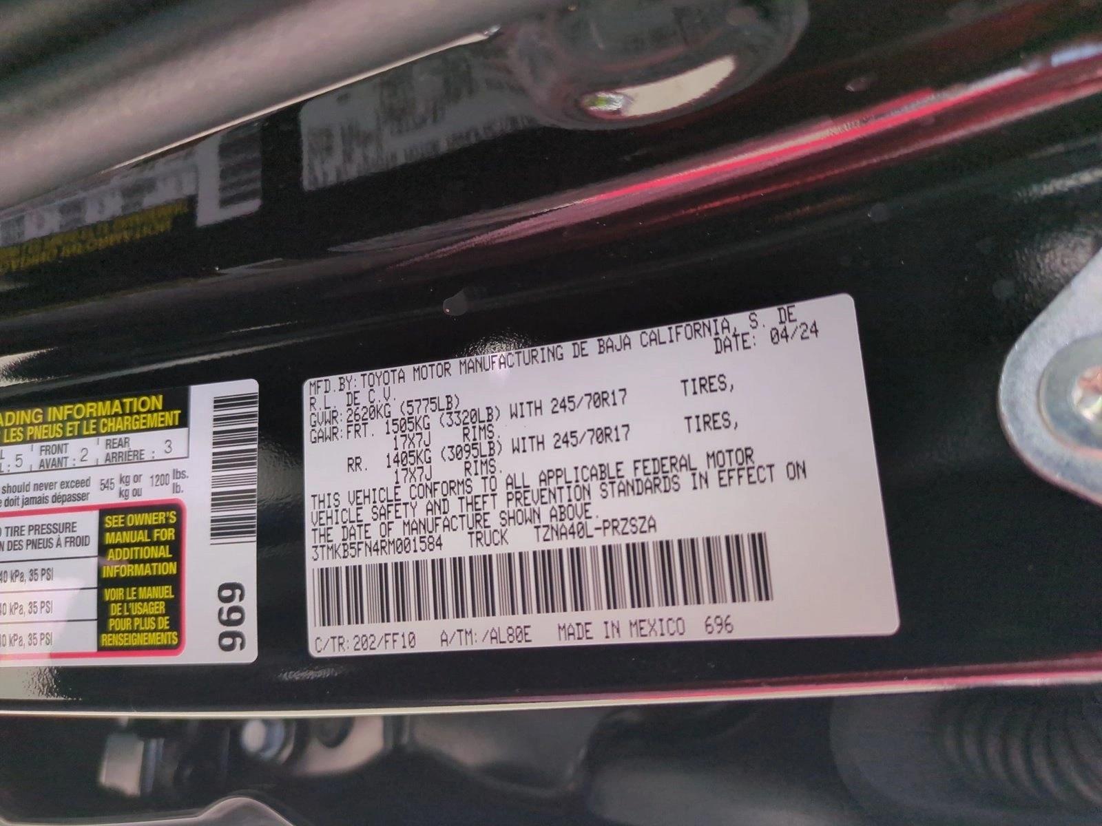 Used 2024 Black Toyota SR5 image 24