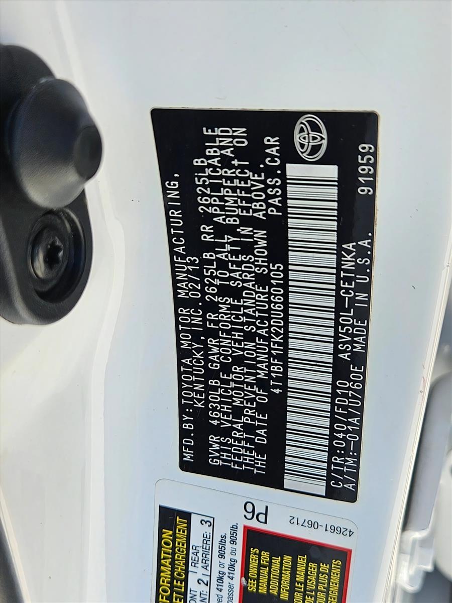 Used 2013 Super White Toyota LE image 16