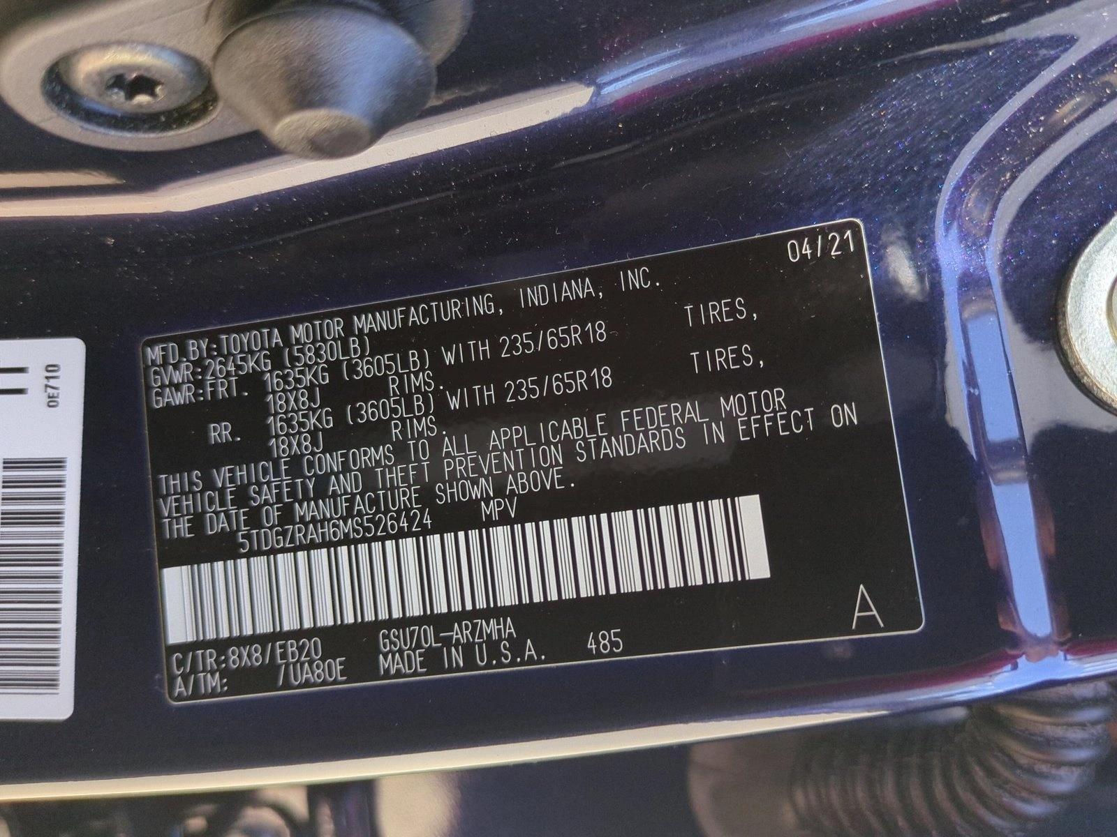 Used 2021 Blueprint Toyota XLE image 15