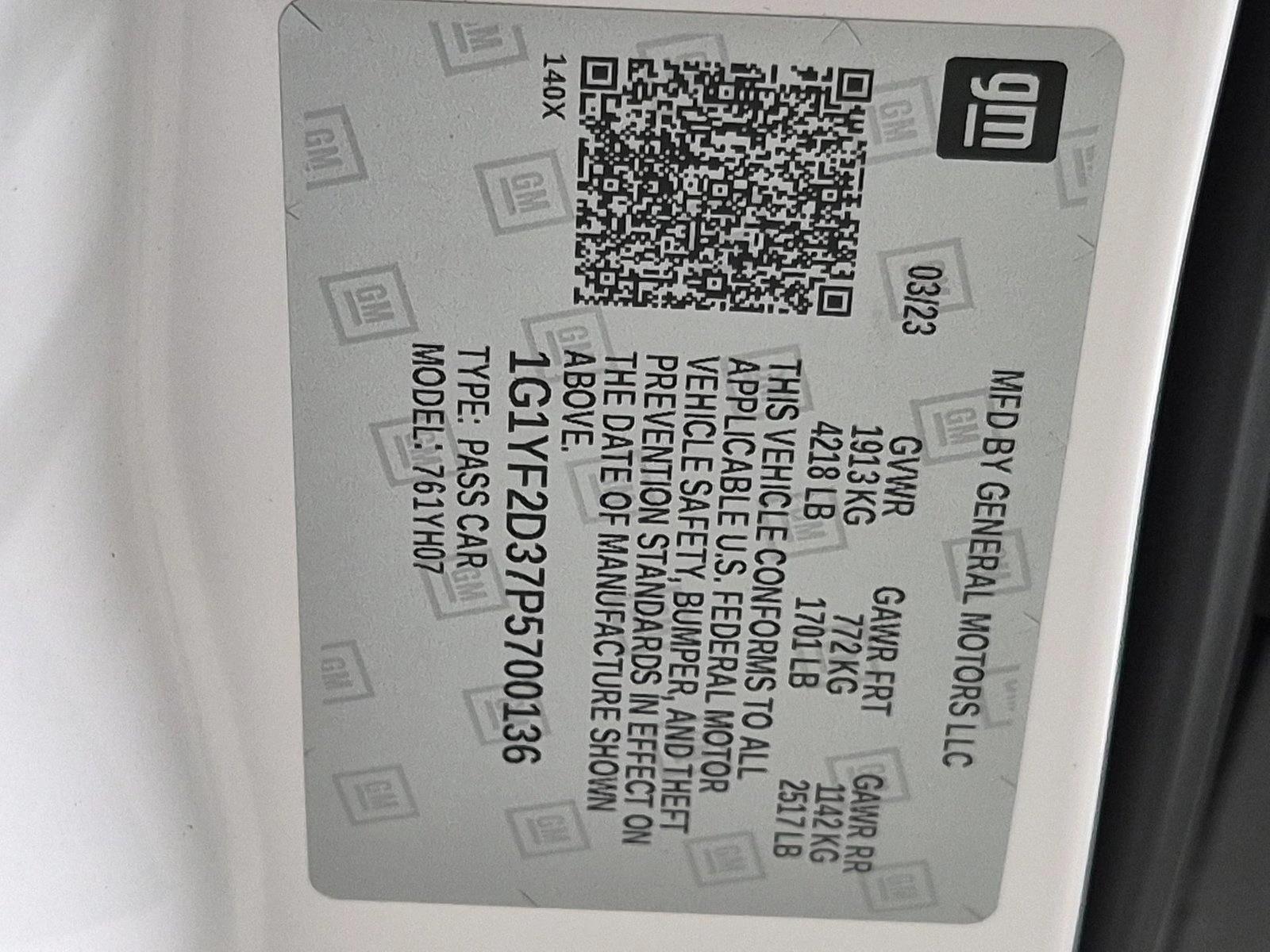 Used 2023 White Pearl Metallic Tricoat Chevrolet 3LZ image 24