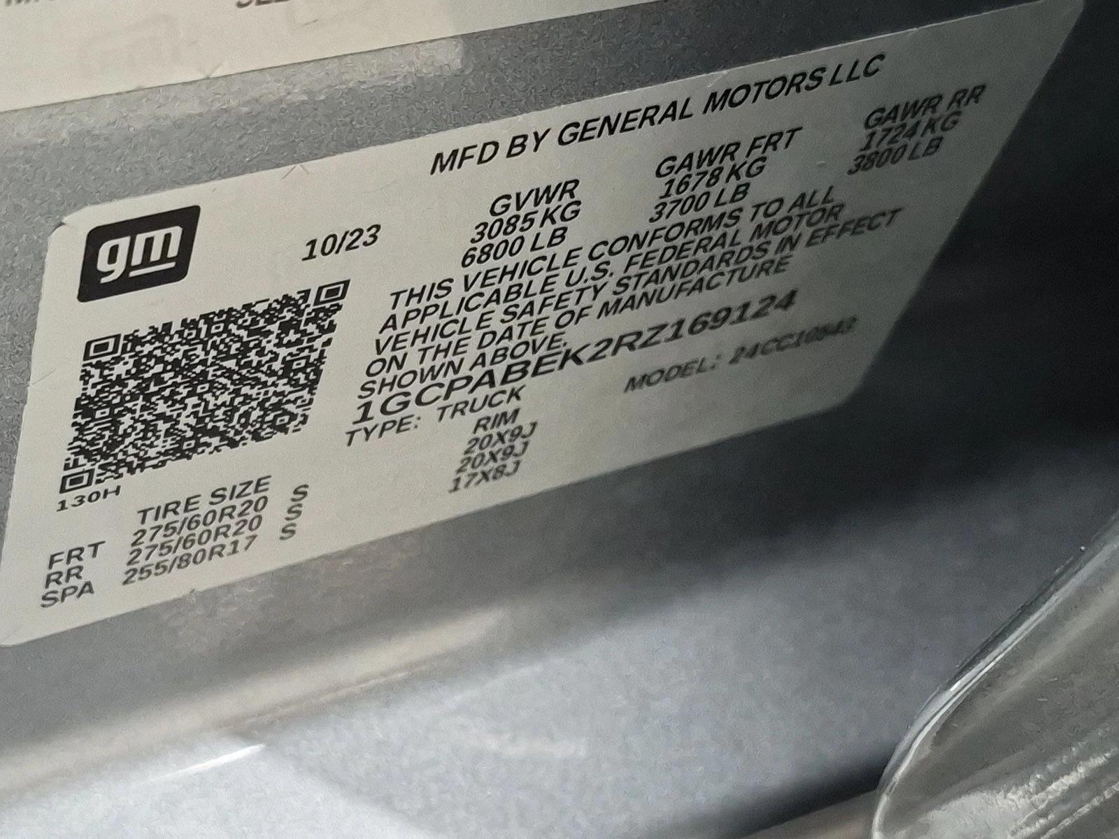 Used 2024 Sterling Gray Metallic Chevrolet Custom image 24