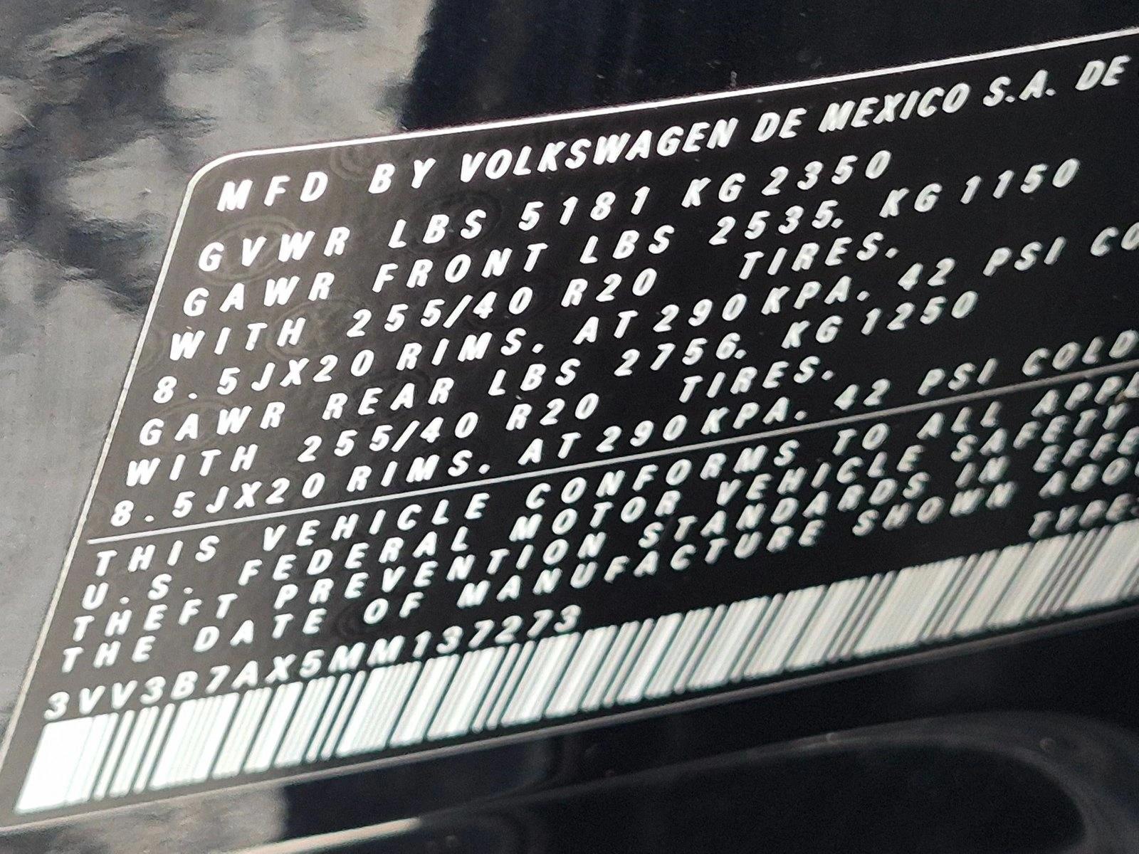 Used 2021 Deep Black Pearl Volkswagen SE R-Line Black image 23