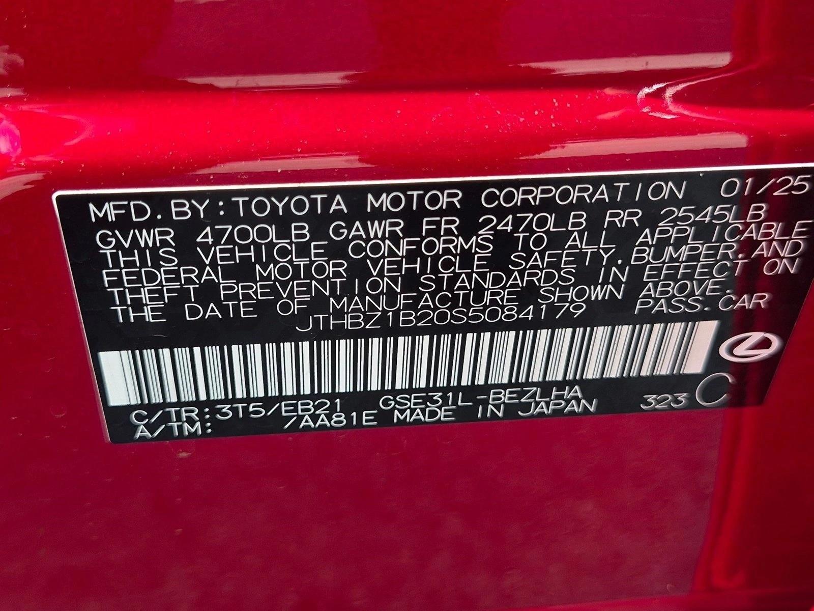 Used 2025 Infrared Lexus IS 350 F SPORT Design image 23