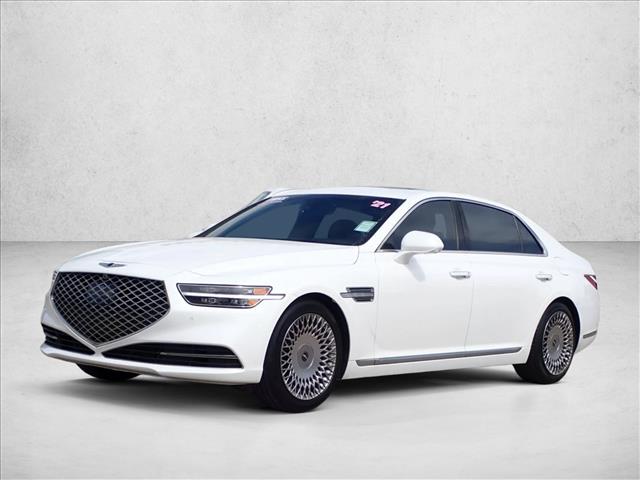 Uyuni White 2021 Genesis G90 Sedan Rear-Wheel Drive Automatic
