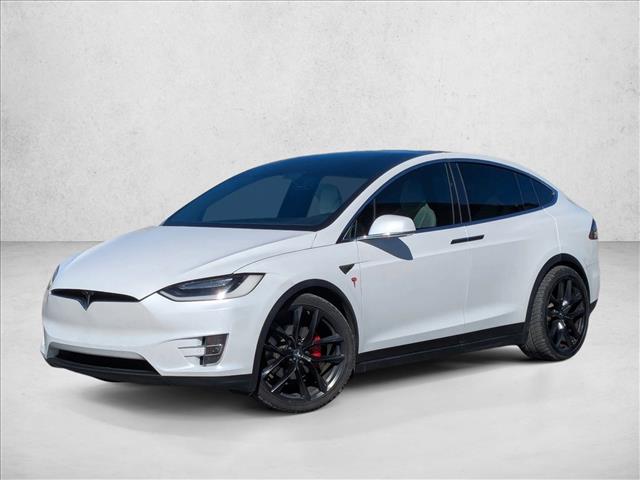 Pearl White Multi-Coat 2017 Tesla Model X P100D AWD SUV / Crossover All-Wheel Drive Automatic
