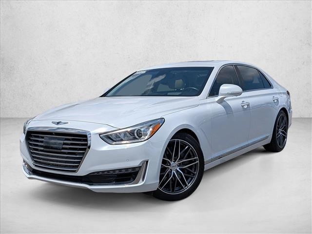 Casablanca White 2019 Genesis G90 Sedan Rear-Wheel Drive Automatic
