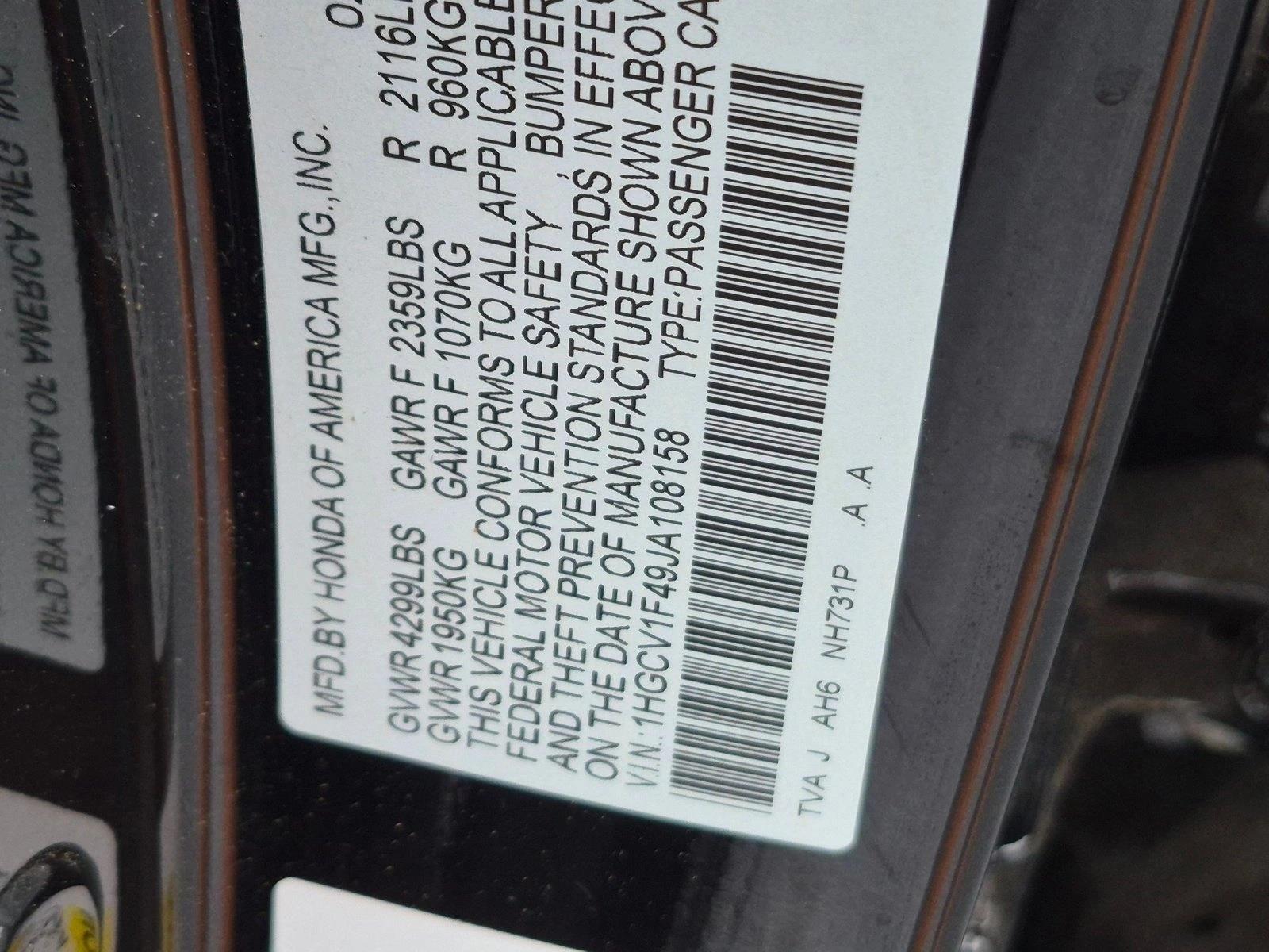 Used 2018  Honda EX 1.5T image 23
