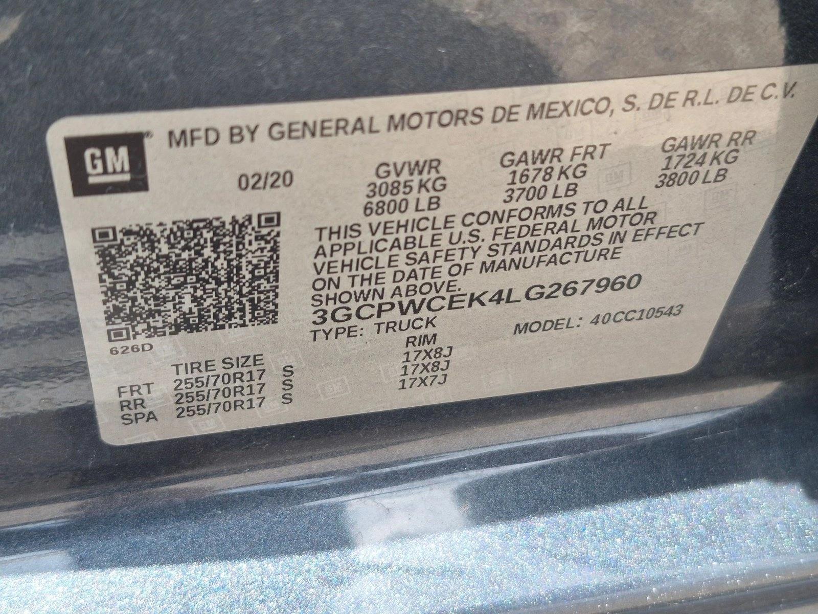 Used 2020 Shadow Gray Metallic Chevrolet LT image 15