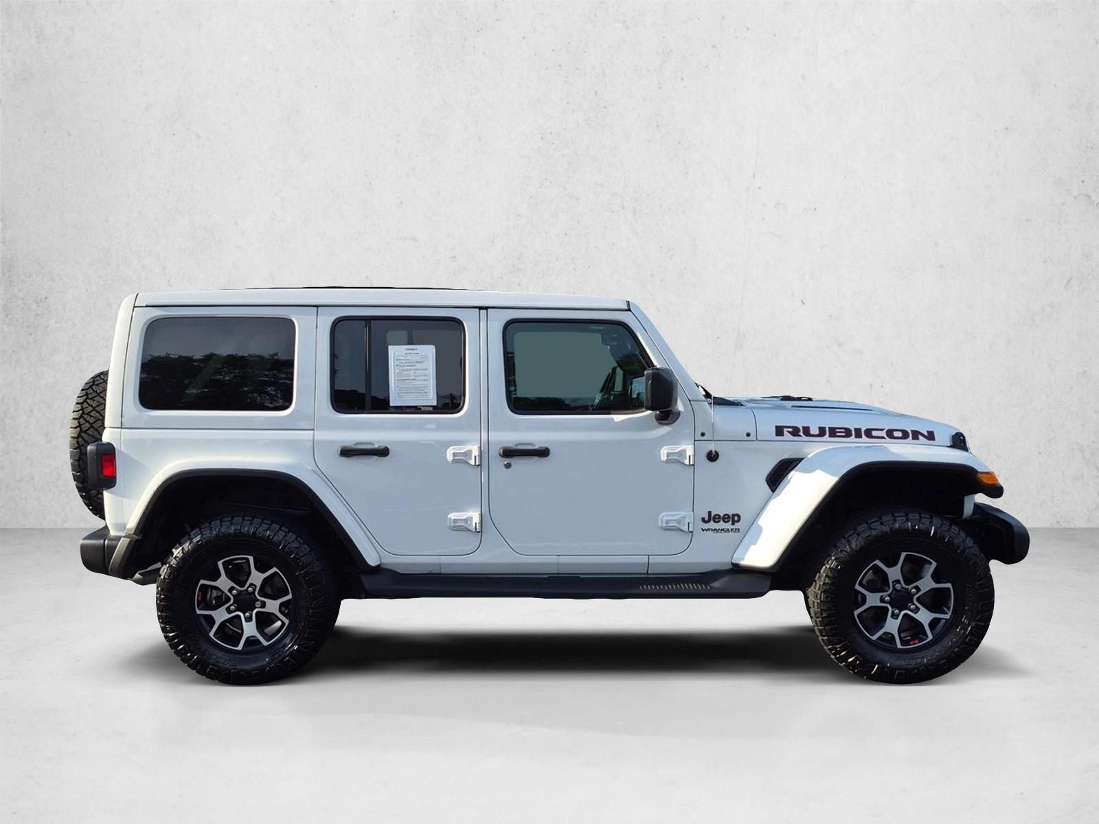 Used 2019 Bright White Clearcoat Jeep Rubicon image 4