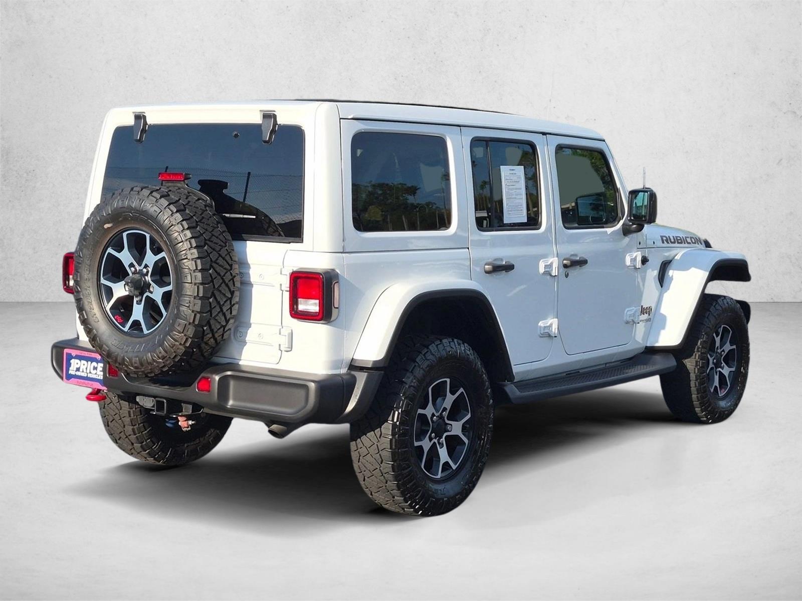 Used 2019 Bright White Clearcoat Jeep Rubicon image 5