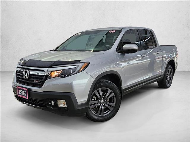 Lunar Silver Metallic 2019 Honda Ridgeline Sport AWD Pickup Truck All-Wheel Drive 6-Speed Automatic