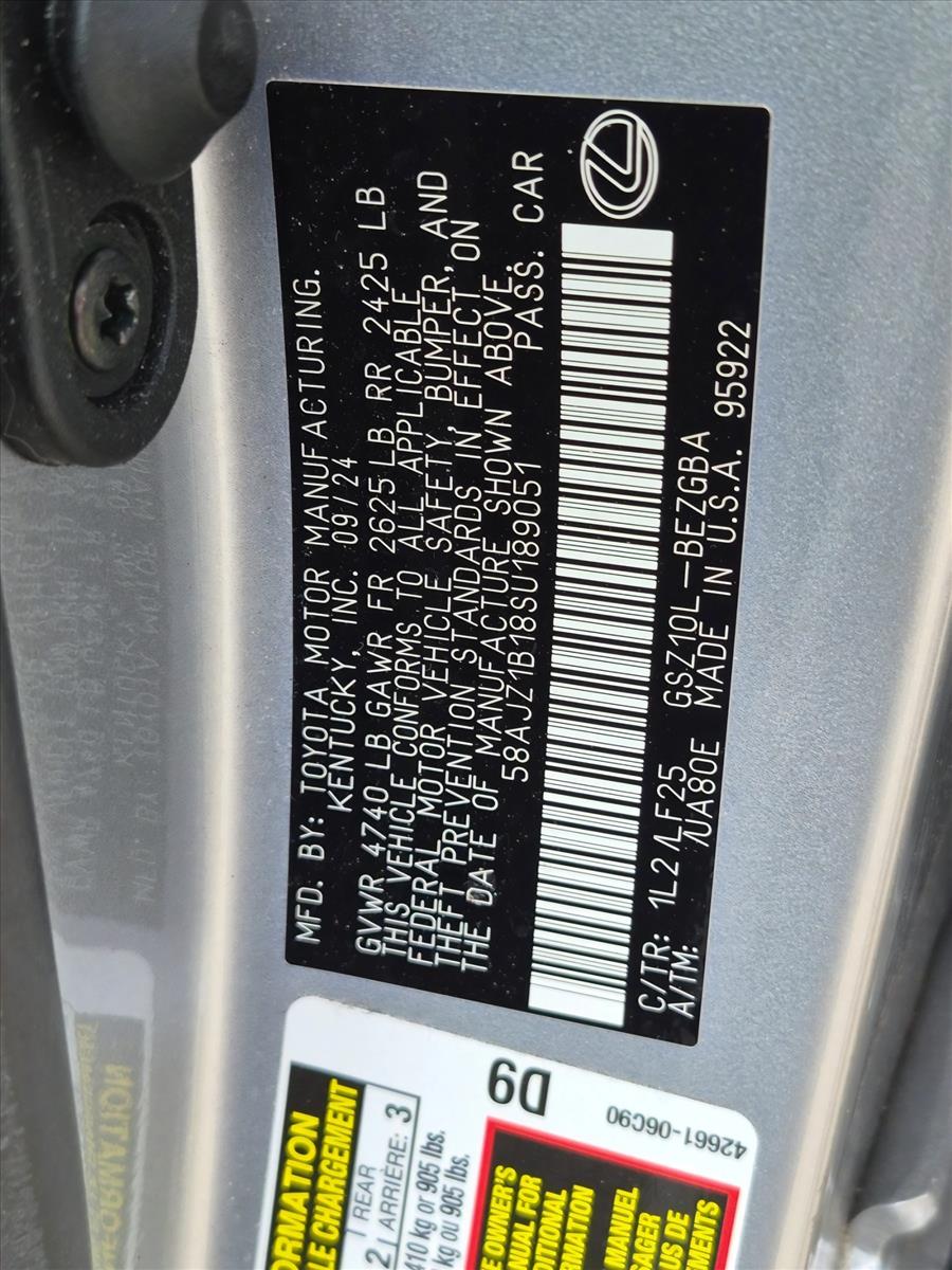 Used 2025 Iridium Lexus ES 350 F SPORT Handling image 22