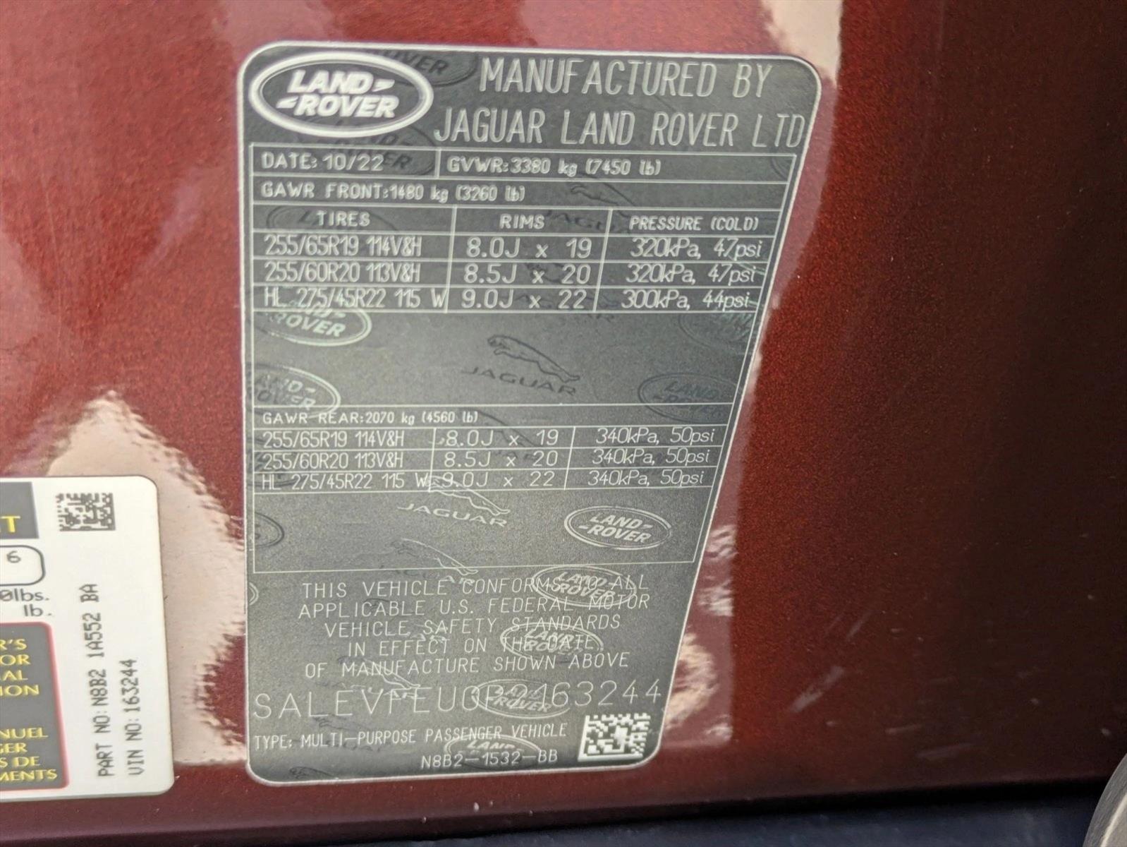 Used 2023 Burgandy Land Rover First Edition image 27