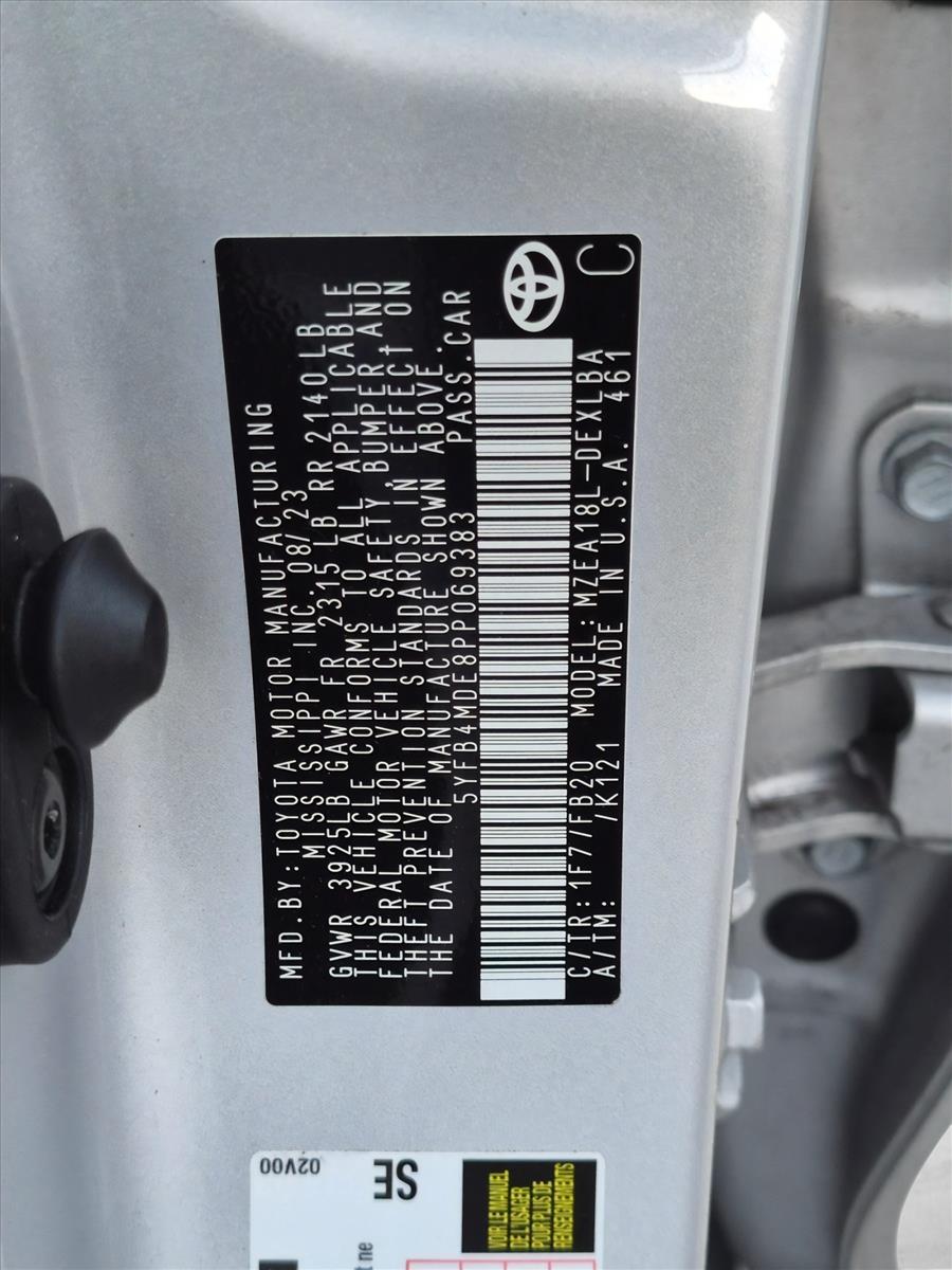 Used 2023 Classic Silver Metallic Toyota LE image 23