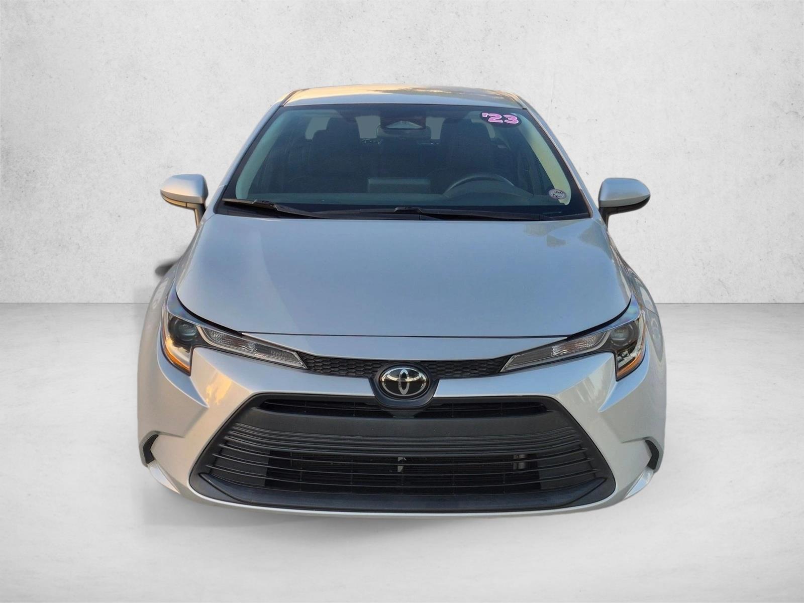 Used 2023 Classic Silver Metallic Toyota LE image 2