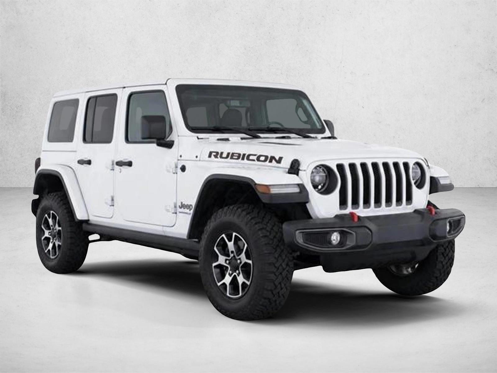 Used 2020 Bright White Clearcoat Jeep Rubicon image 3