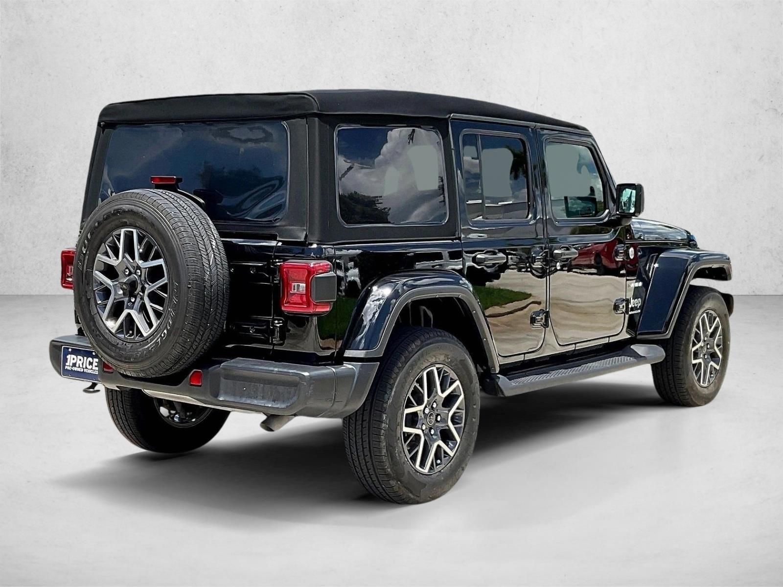 Used 2024 Black Clearcoat Jeep Sahara image 2