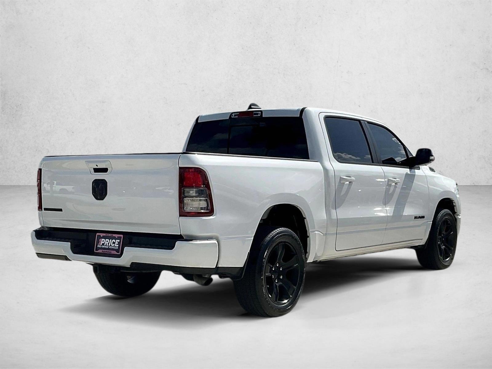 Used 2021 Bright White Clearcoat Ram Big Horn image 2