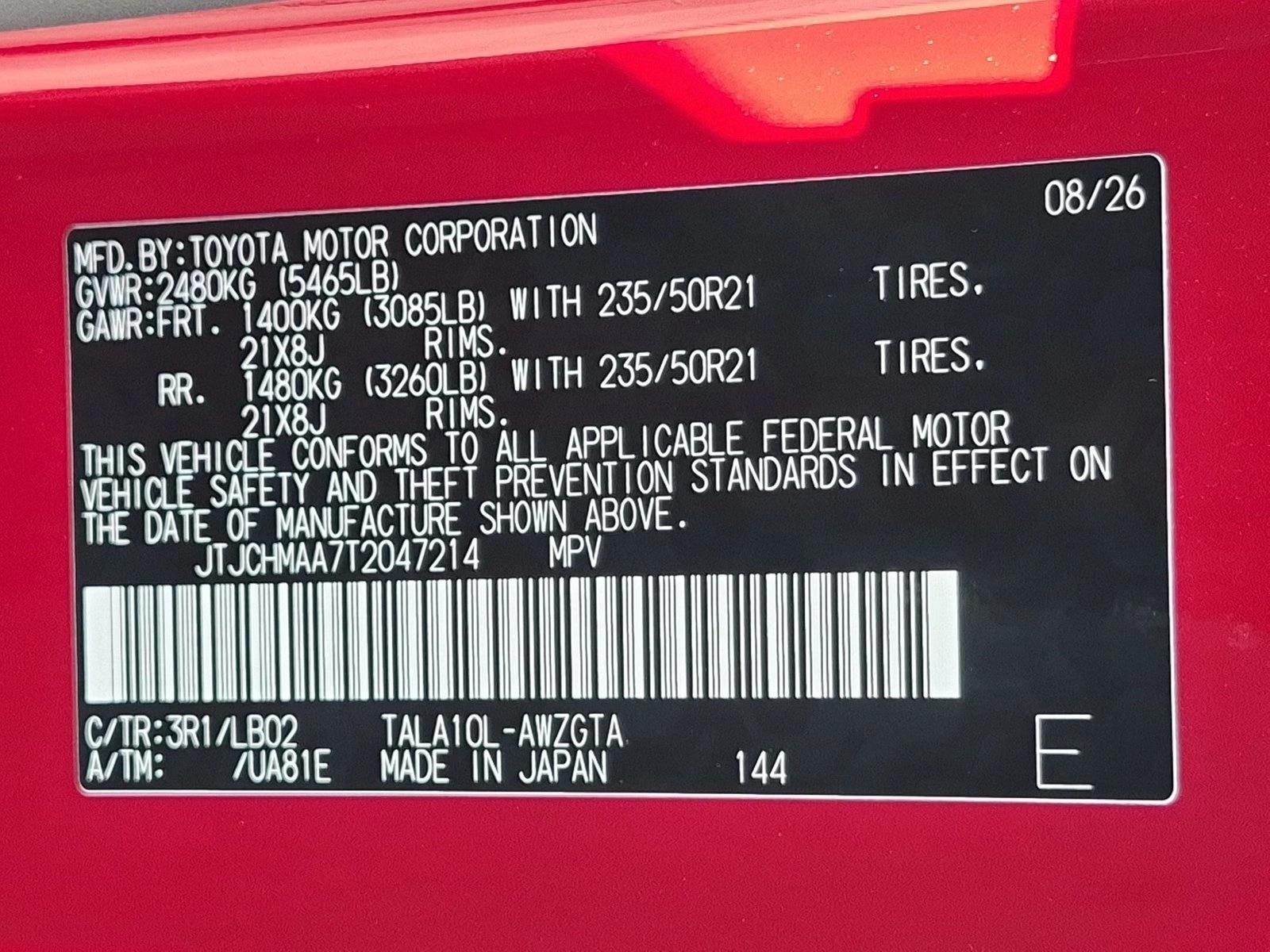 New 2026 Matador Red Mica Lexus  350 PREMIUM+ image 17