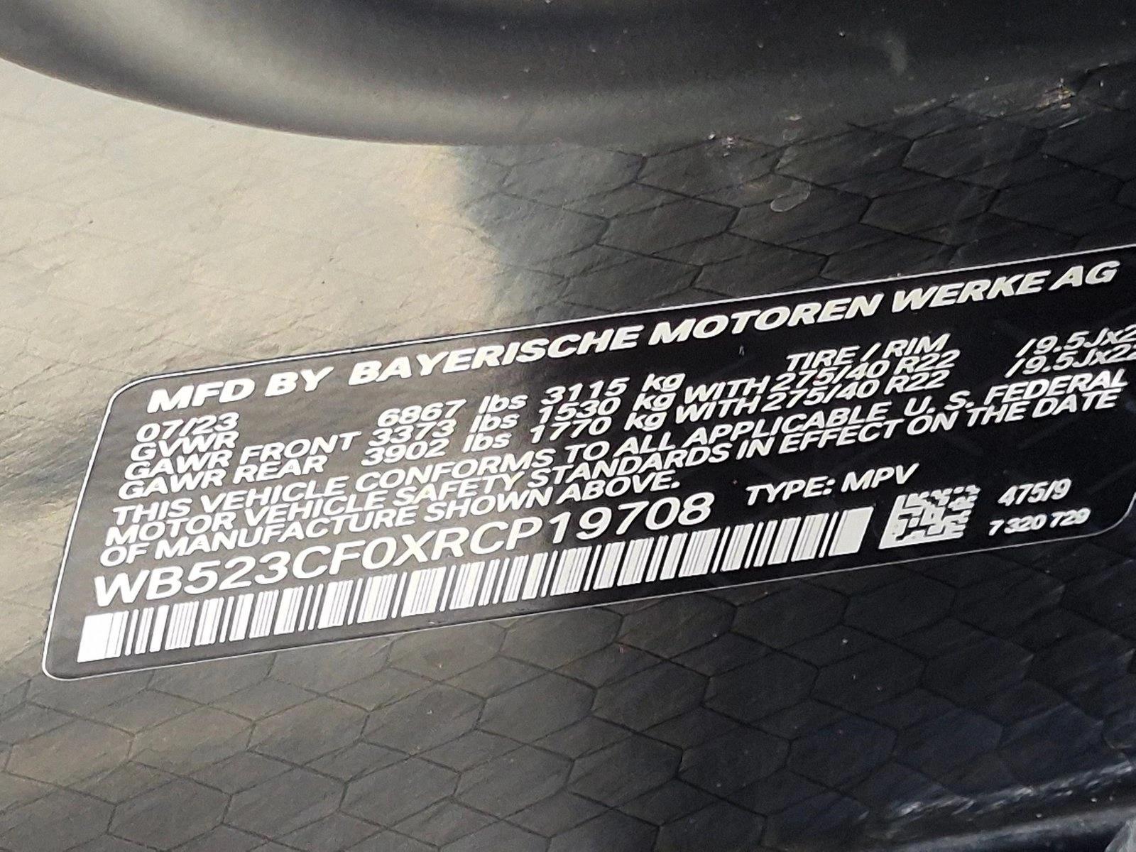 Used 2024 Black Sapphire Metallic BMW xDrive50 image 25