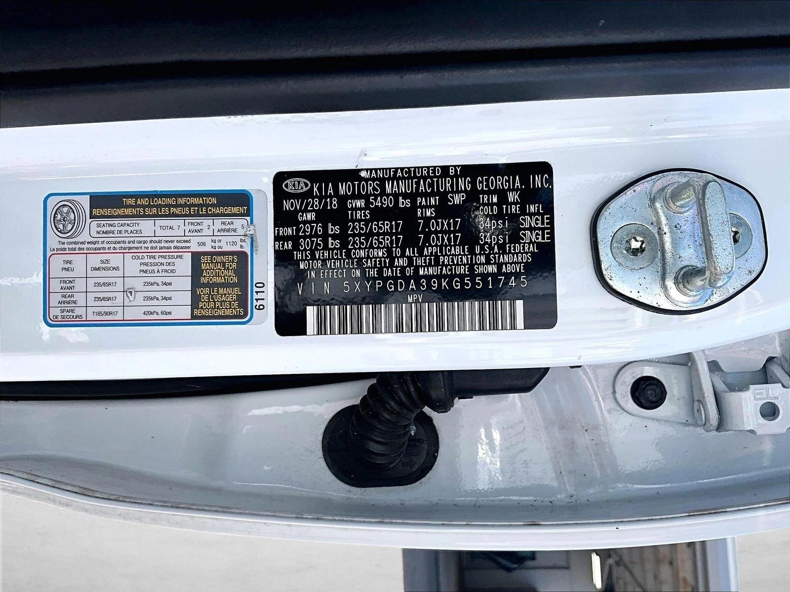 Used 2019 Snow White Pearl Kia LX image 30