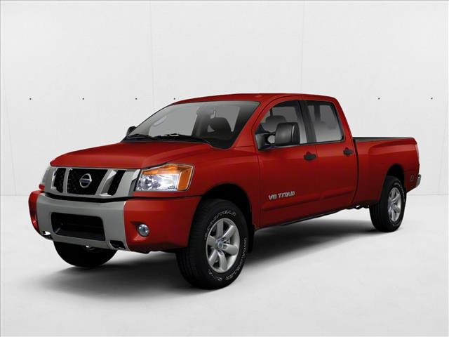 Red Alert 2012 Nissan Titan Pickup Truck Four-Wheel Drive Automatic