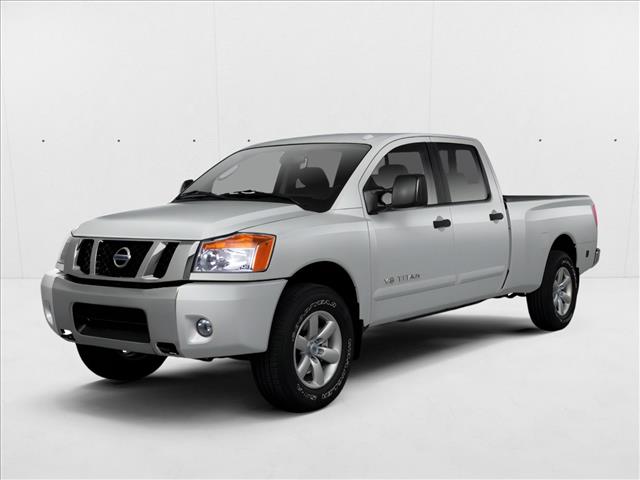Glacier White 2013 Nissan Titan Pickup Truck Four-Wheel Drive Automatic