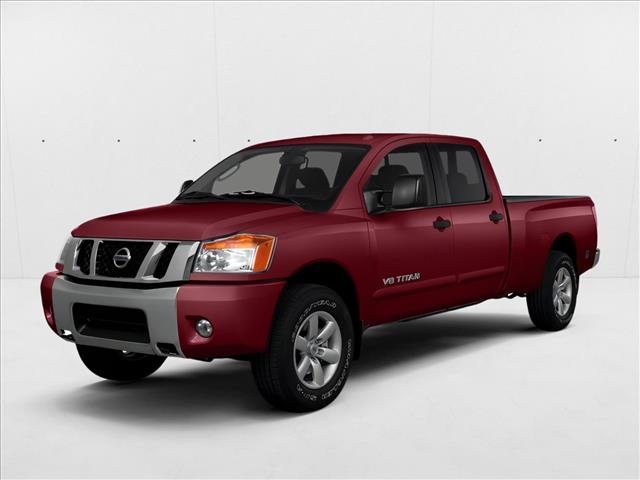 Red (Venetian Ruby) 2014 Nissan Titan Pickup Truck Four-Wheel Drive 5-Speed Automatic