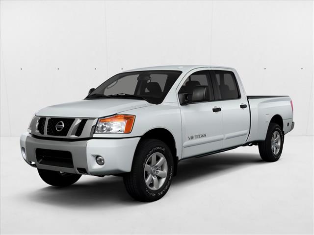 Glacier White 2014 Nissan Titan PRO-4X Crew Cab 4WD Pickup Truck Four-Wheel Drive Automatic