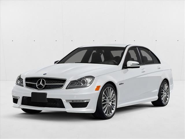 Polar White 2014 Mercedes-Benz C-Class C 63 AMG Sedan Rear-Wheel Drive 7-Speed Automatic