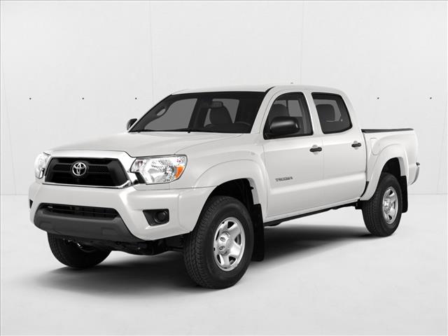 White 2015 Toyota Tacoma Double Cab V6 PreRunner Pickup Truck 4X2 5-Speed Automatic