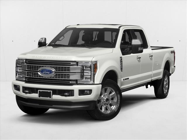 White Platinum Metallic Tri-Coat 2017 Ford F-250 Super Duty Platinum Crew Cab 4WD Pickup Truck Four-Wheel Drive 6-Speed Automatic