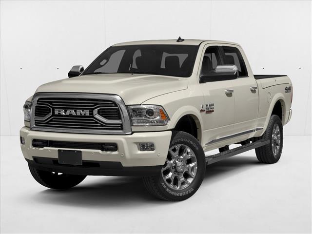 Bright White Clear 2018 RAM 2500 Laramie Longhorn Crew Cab 4WD Pickup Truck Four-Wheel Drive 6-Speed Automatic