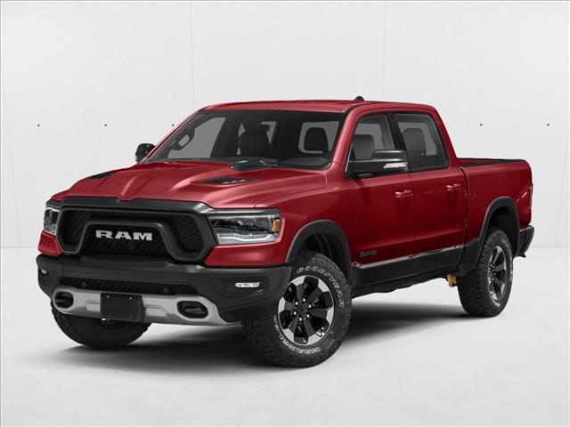 Flame Red Clearcoat 2019 RAM 1500 Rebel Crew Cab 4WD Pickup Truck Four-Wheel Drive 8-Speed Automatic