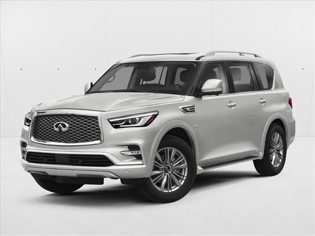 Moonstone White 2019 INFINITI QX80 Luxe RWD SUV / Crossover Rear-Wheel Drive 7-Speed Automatic