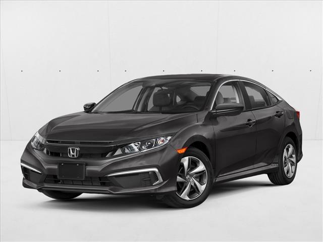 Gray (Modern Steel Metallic) 2019 Honda Civic LX FWD Sedan Front-Wheel Drive Automatic