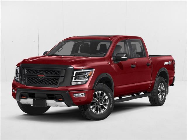 Red Alert 2020 Nissan Titan Pickup Truck Four-Wheel Drive Automatic