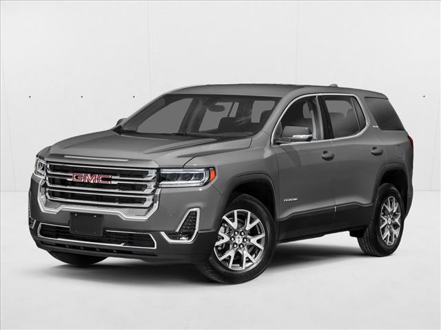 Gray (Satin Steel Metallic) 2021 GMC Acadia SLE FWD SUV / Crossover Front-Wheel Drive 9-Speed Automatic