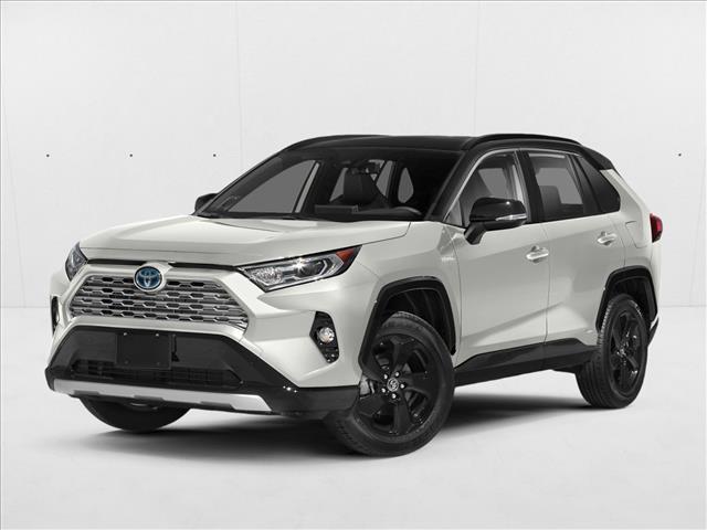 Blizzard Pearl/Midnight Black Metallic 2021 Toyota RAV4 Hybrid SUV / Crossover All-Wheel Drive Automatic